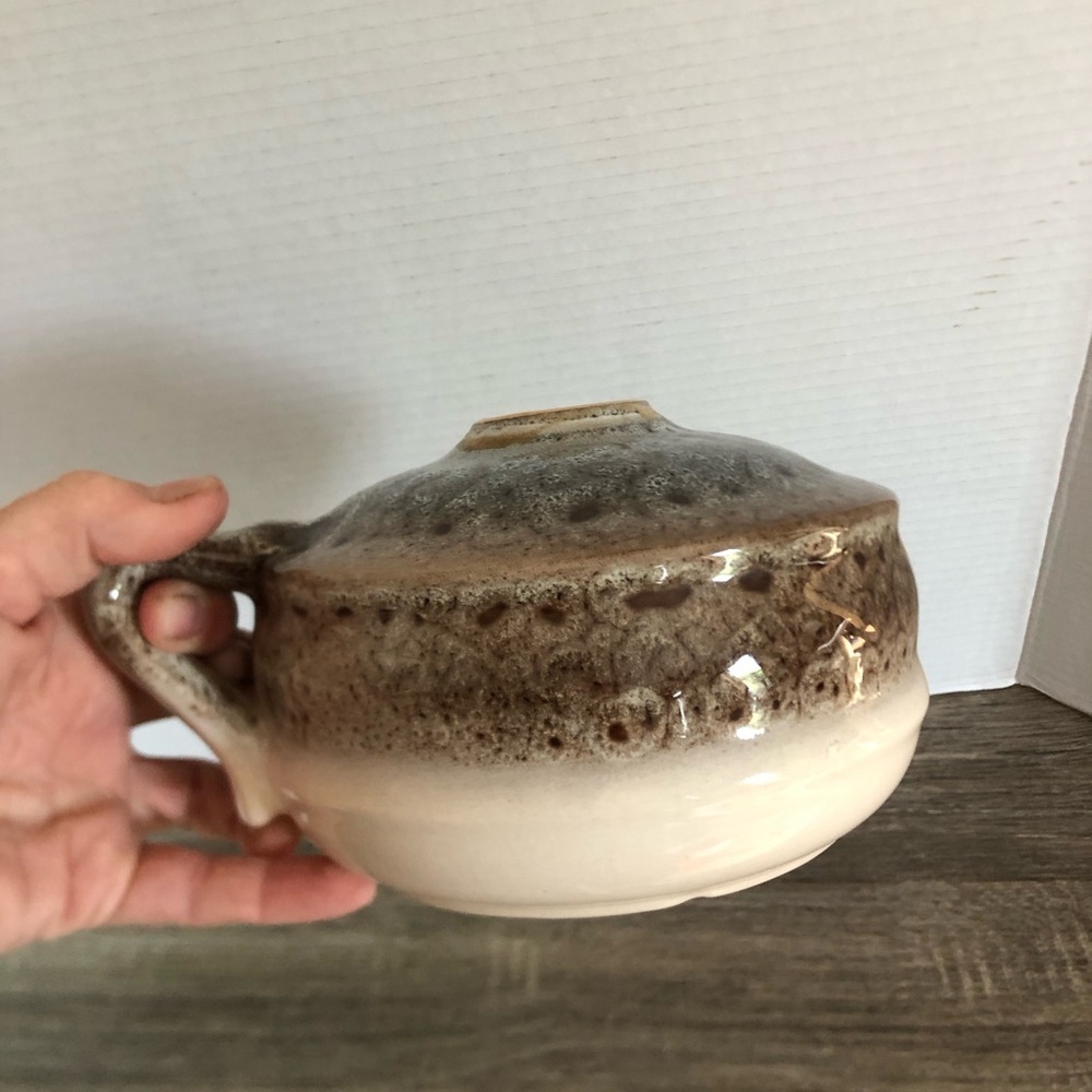Vtg Beauceware Pottery Oil Lamp Base - Picture 5 of 12